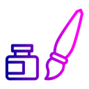 Free Paint Color Brush Icon