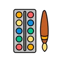 Free Paint Laboratory School Supplies Icon