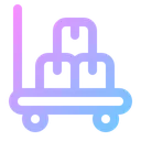 Free Pakete Trolley  Symbol