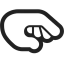 Free Down Hand High Icon
