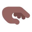 Free Down Hand Flat Icon