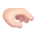 Free Down Hand Color Icon