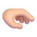 Free Down Hand Color Icon