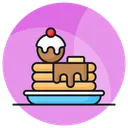 Free Pancake Cake Breakfast Icon