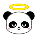 Free Panda Angel  Icon