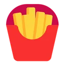 Free Papas Fritas Planas Icono