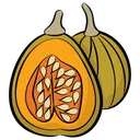 Free Papaya Healthy Fruit Half Cut Papaya Icon