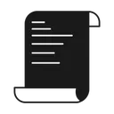 Free Paper Report Sheet Icon