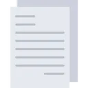 Free Paper Data File Icon