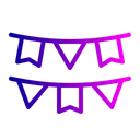 Free Paper Festoon Celebration Icon