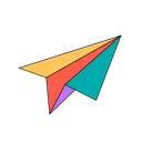Free Paper Plane Delivery Express Icon