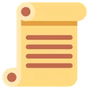 Free Paper Scroll Message Icon