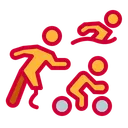 Free Para Triathlon Swimming Cycling Icon