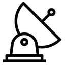 Free Parabolic Dish Communication Technology Radio Telescope Icône