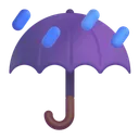 Free Con Lluvia Gotas Icono