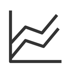 Free Parallel Line Chart  Icon