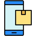 Free Parcel Tracking Mobile Device Icon