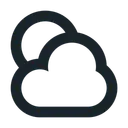 Free Parcialmente Nublado Clima Nube Icono