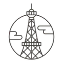 Free Paris City Building Icon