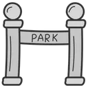 Free Park Amusement Park Park Gate Icon