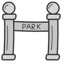 Free Park Vergnugungspark Parktor Symbol