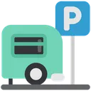Free Parking Place Transportation Vehicle Icône