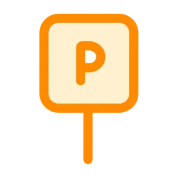 Free Parking Sign  Icon