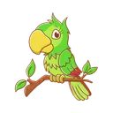 Free Parrot Bird Fly Icon