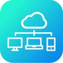 Free Partage Cloud Reseau Icône