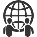 Free Accord Commercial Affaires Mondiales Poignee De Main Icône