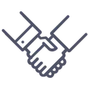 Free Partnerschaft Deal Handschlag Symbol