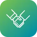 Free Partnerschaft Deal Handschlag Symbol