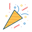 Free Party Popper Decoration Icon