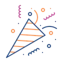 Free Party Popper Decoration Icon