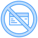 Free Pas De Carte De Credit Paiement Carte Non Acceptee Icon