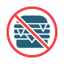 Free Pas De Fast Food Pas De Malbouffe Pas De Hamburger Icon
