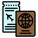 Free Passport Ticket Id Icon