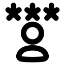 Free Passwort Benutzer  Symbol