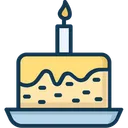 Free Pastel Tarta De Cumpleanos Velas Icono