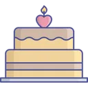 Free Pastel de cumpleaños  Icono