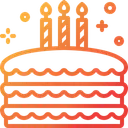 Free Pastel de cumpleaños  Icono