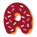 Free Pastel Y Donuts Un Alfabeto  Icono