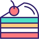 Free Pasteleria Trozo De Tarta Rebanada Icono