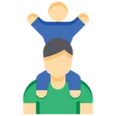 Free Paternidad Padre Hijo Icono