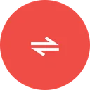 Free Path Twoway Bidirectional Icon