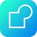 Free Path Object Union Icon