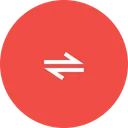 Free Path Twoway Bidirectional Icon