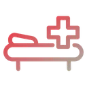 Free Patient Bed Hospital Bed Inpatient Icon