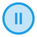 Free Pause Tool Round Icon