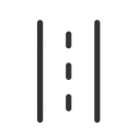 Free Paved Road Zebra Crossing Road Icon